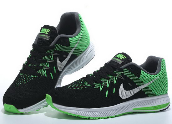 Mens Nike Zoom Winflo 2 Black Green 40-45 Korea